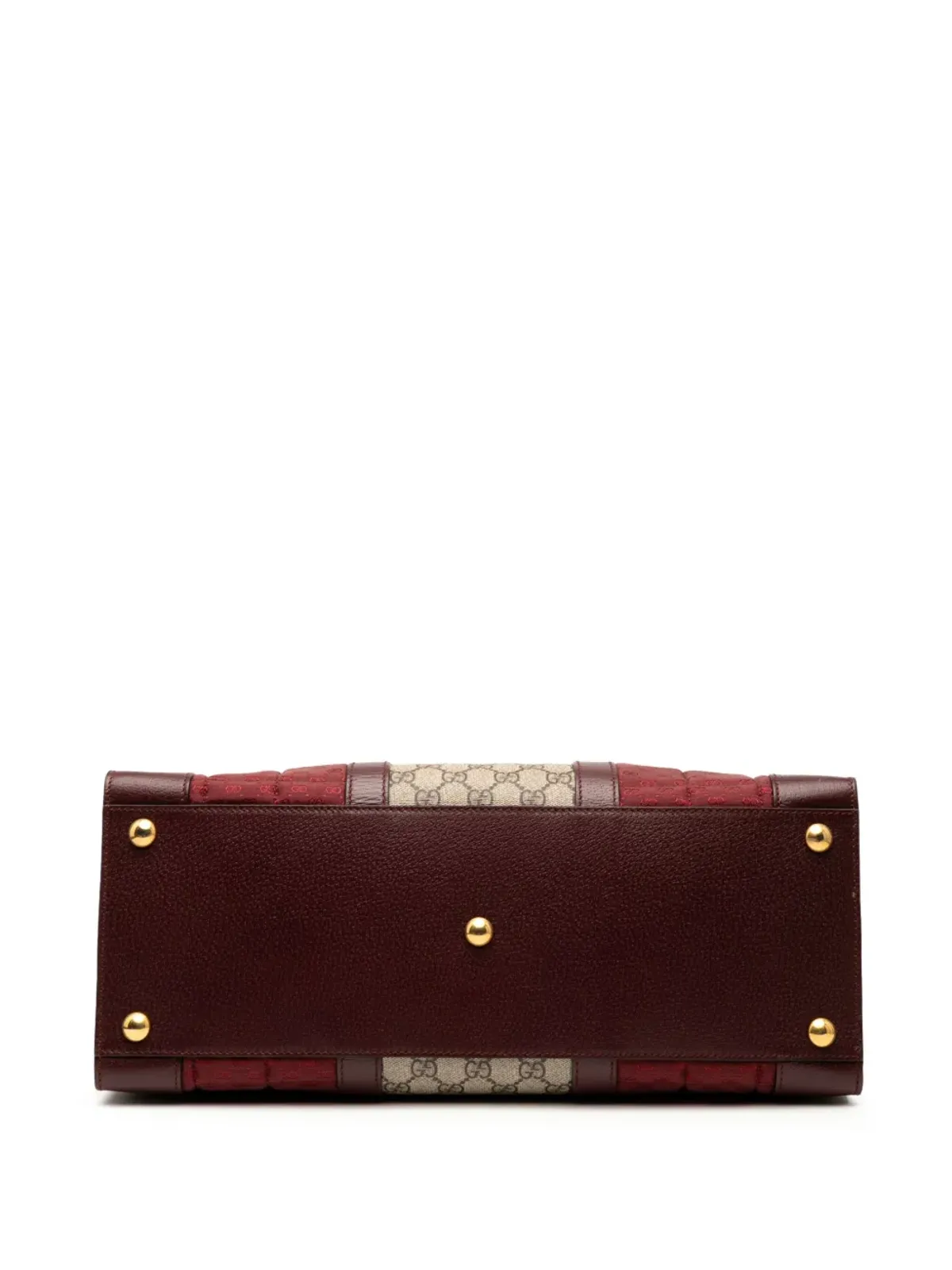 Gucci ビンテージ 2016-2025 ミディアム GG Supremeとキルテッド ミニGGキャンバス ダブルG トートサッチェル - レッド - 画像4