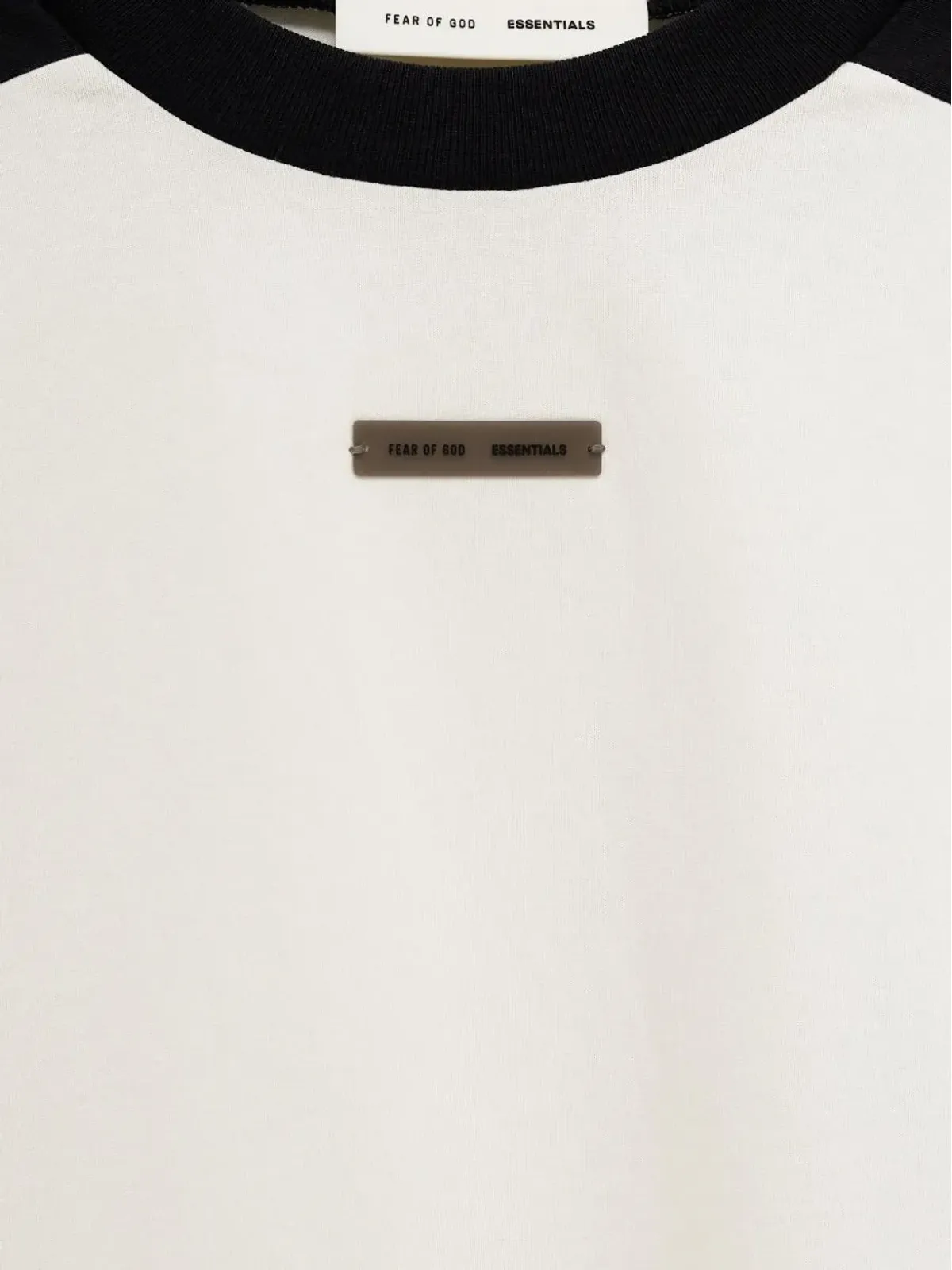 FEAR OF GOD ESSENTIALS ベースボール袖カラー対比Tシャツ - 画像3