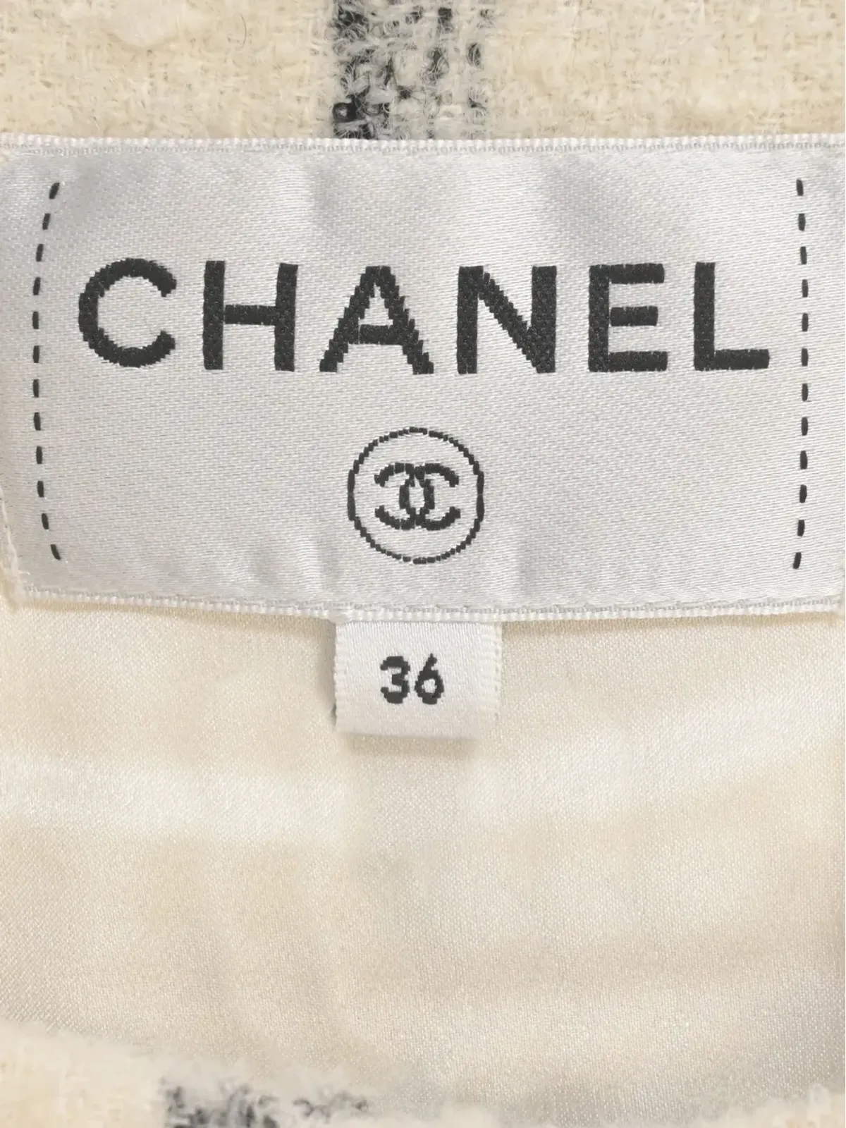 CHANEL Pre-Owned ツイード調ミディドレス - 画像4