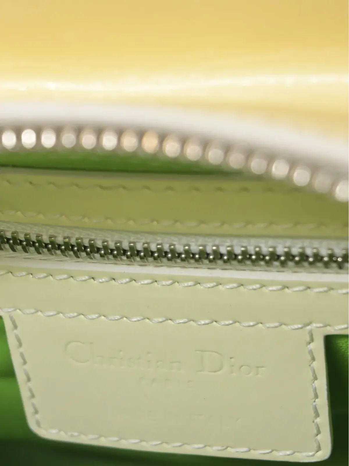 ビンテージ Christian Dior Lady Dior ラフィアチャーム付き トートバッグ - ネュートラルカラー - 画像5