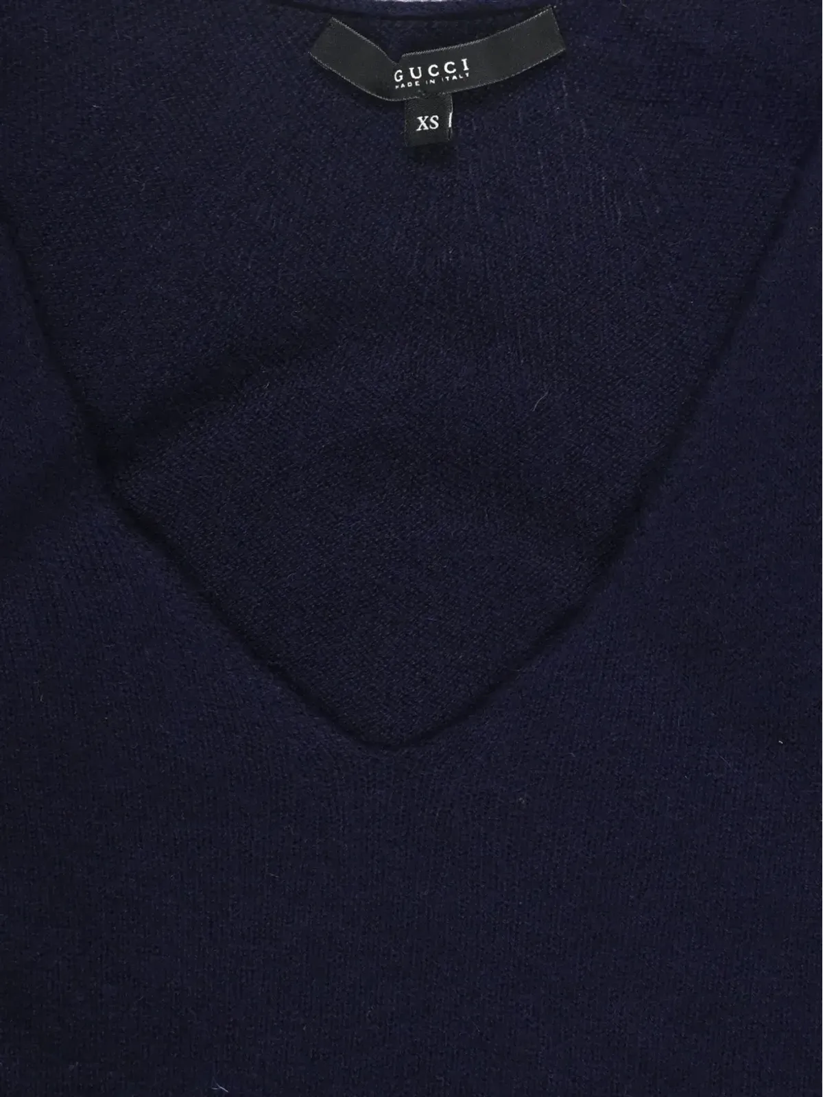 Gucci ビンテージ ニットVネックTシャツ - ブルー - 画像5