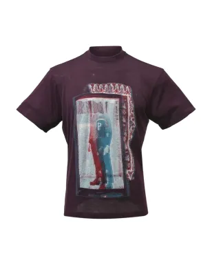 Prada ビンテージ グラフィックプリント Tシャツ - パープル - サムネイル1