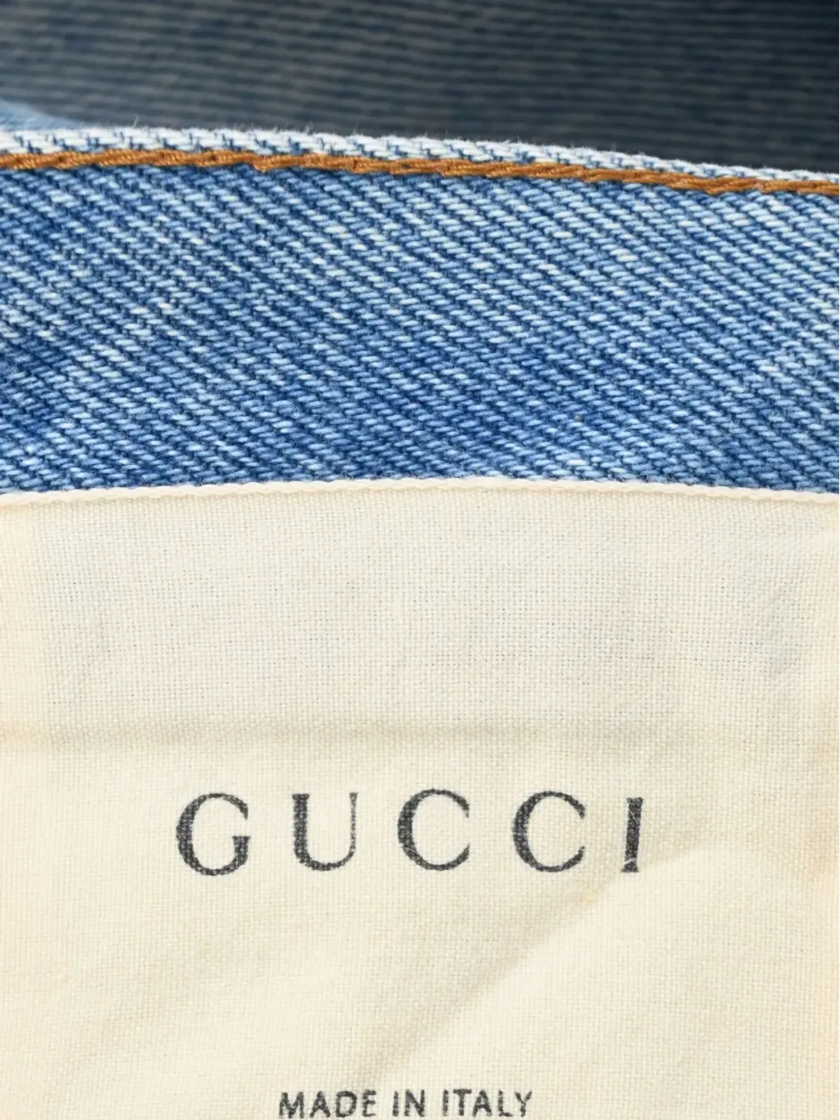 Gucci ビンテージ ウォッシュドジーンズ ブルー - 画像4