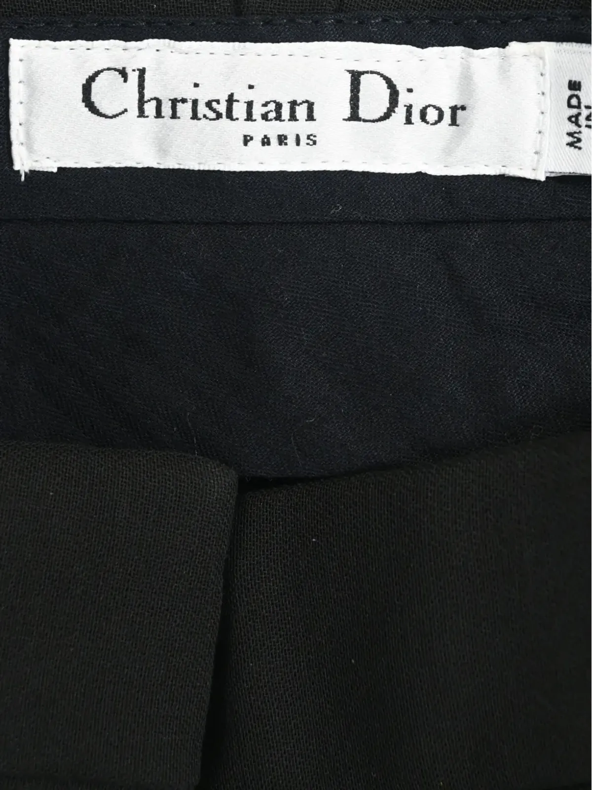 Christian Dior ビンテージ ハイライズストレートパンツ - ブラック - 画像4
