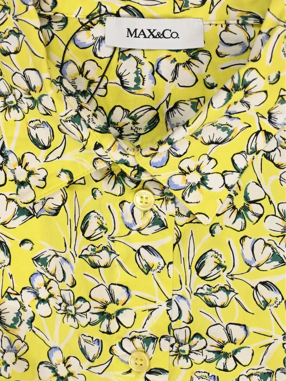 MAX&Co. 花柄プリントのシャツとショーツセット - Yellow - 画像5
