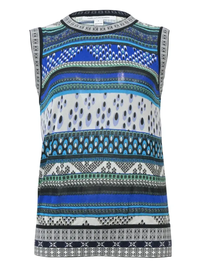 DVF Diane von Furstenberg DVF Diane von Furstenberg ノースリーブニットベストの商品画像