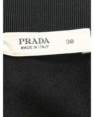 Prada ビンテージ ギャザー入りミディスカート - ブラック - サムネイル4
