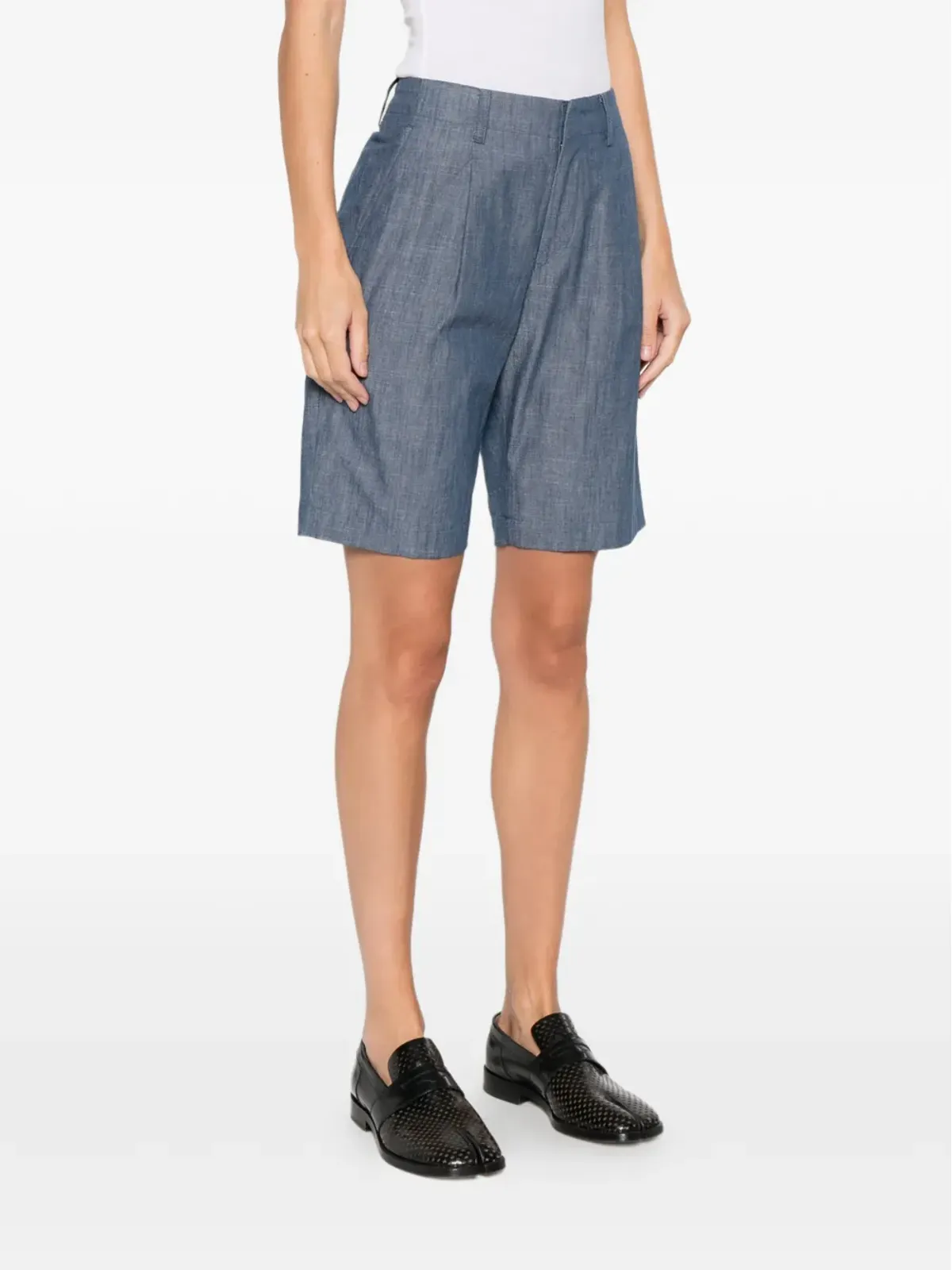 Junya Watanabe Comme des Garçons Pre-Owned ヴィンテージ プリーツ入り テーラードショーツ - 画像3