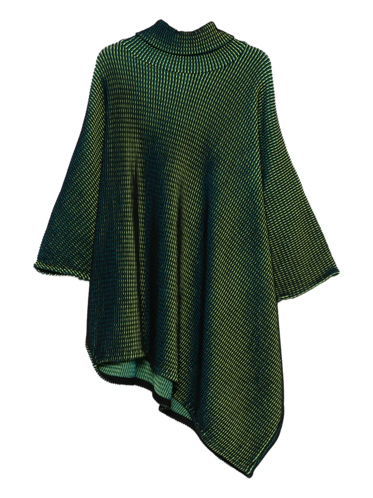 Issey Miyake Pre-Owned ロールネックのポンチョ - 画像2