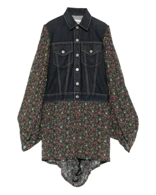 Junya Watanabe Comme des Garçons Pre-Owned ドッキング シャツドレス - サムネイル1