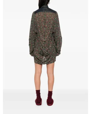 Junya Watanabe Comme des Garçons Pre-Owned ドッキング シャツドレス - サムネイル4