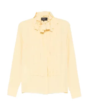 Rochas クレープシャツ - Yellow - サムネイル1