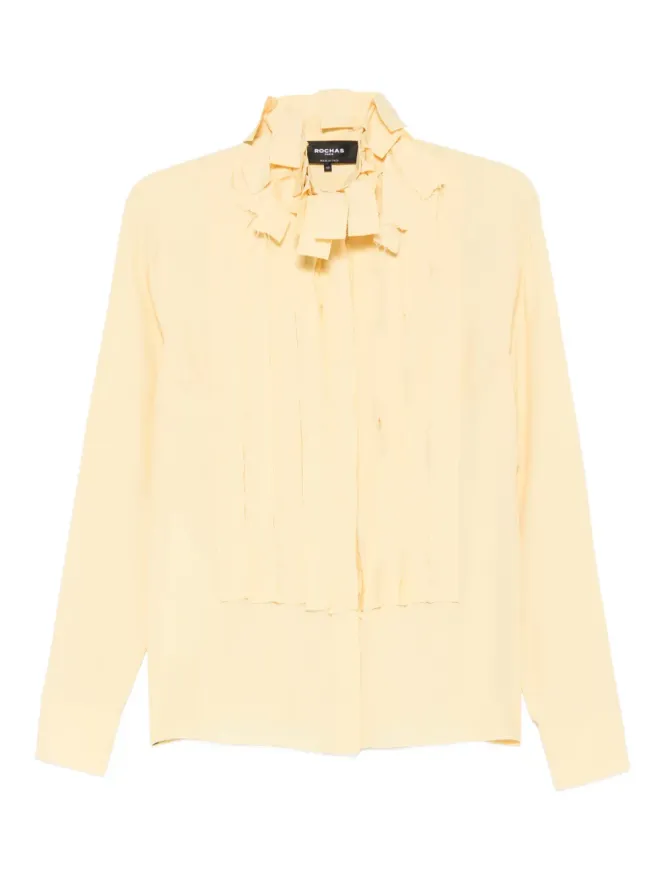 Rochas Rochas クレープシャツ - Yellowの商品画像