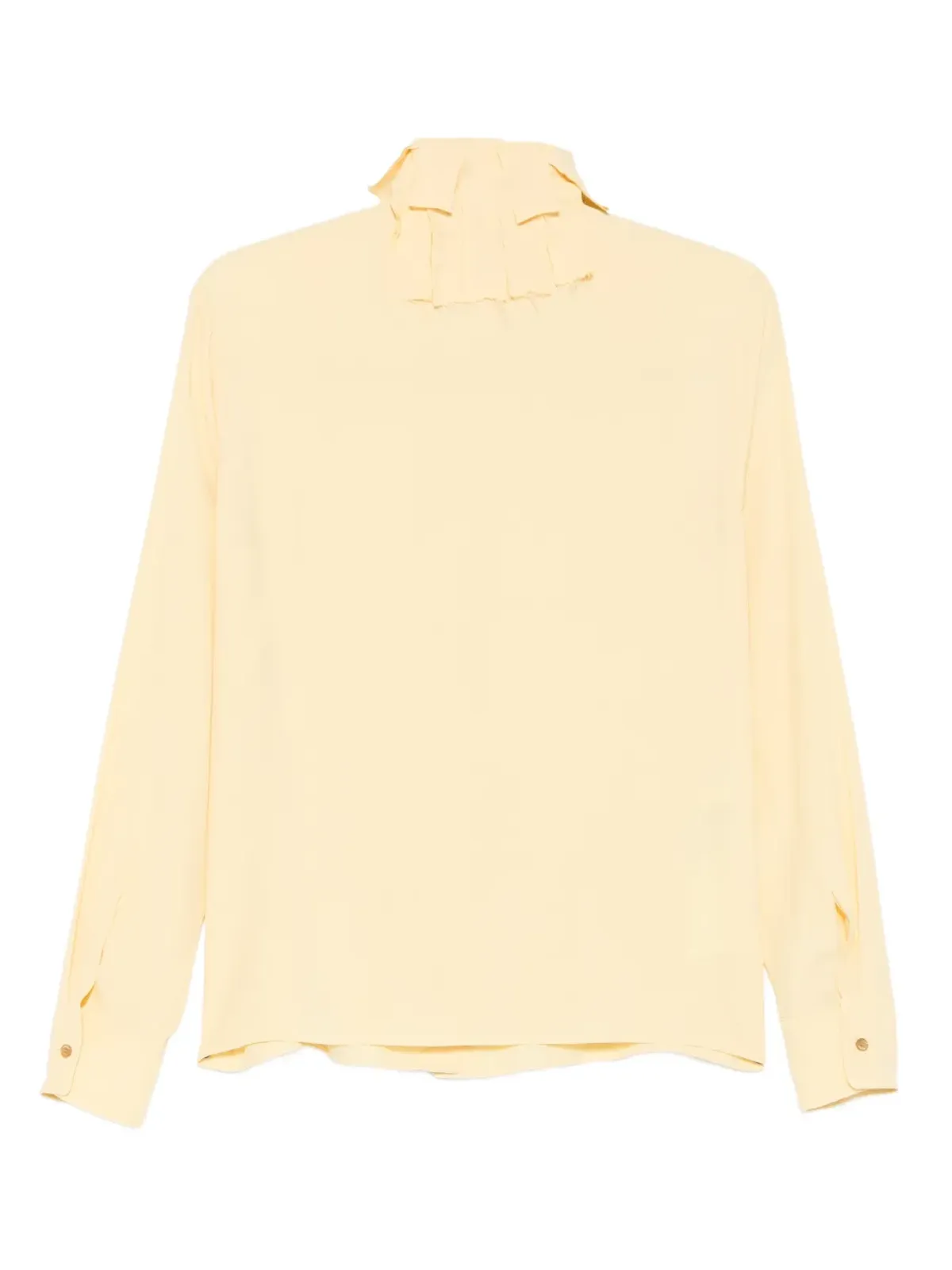 Rochas クレープシャツ - Yellow - 画像2
