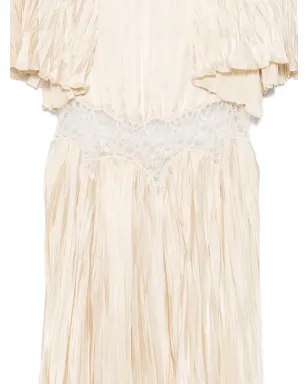 Rochas レースラッフルドレス - サムネイル3