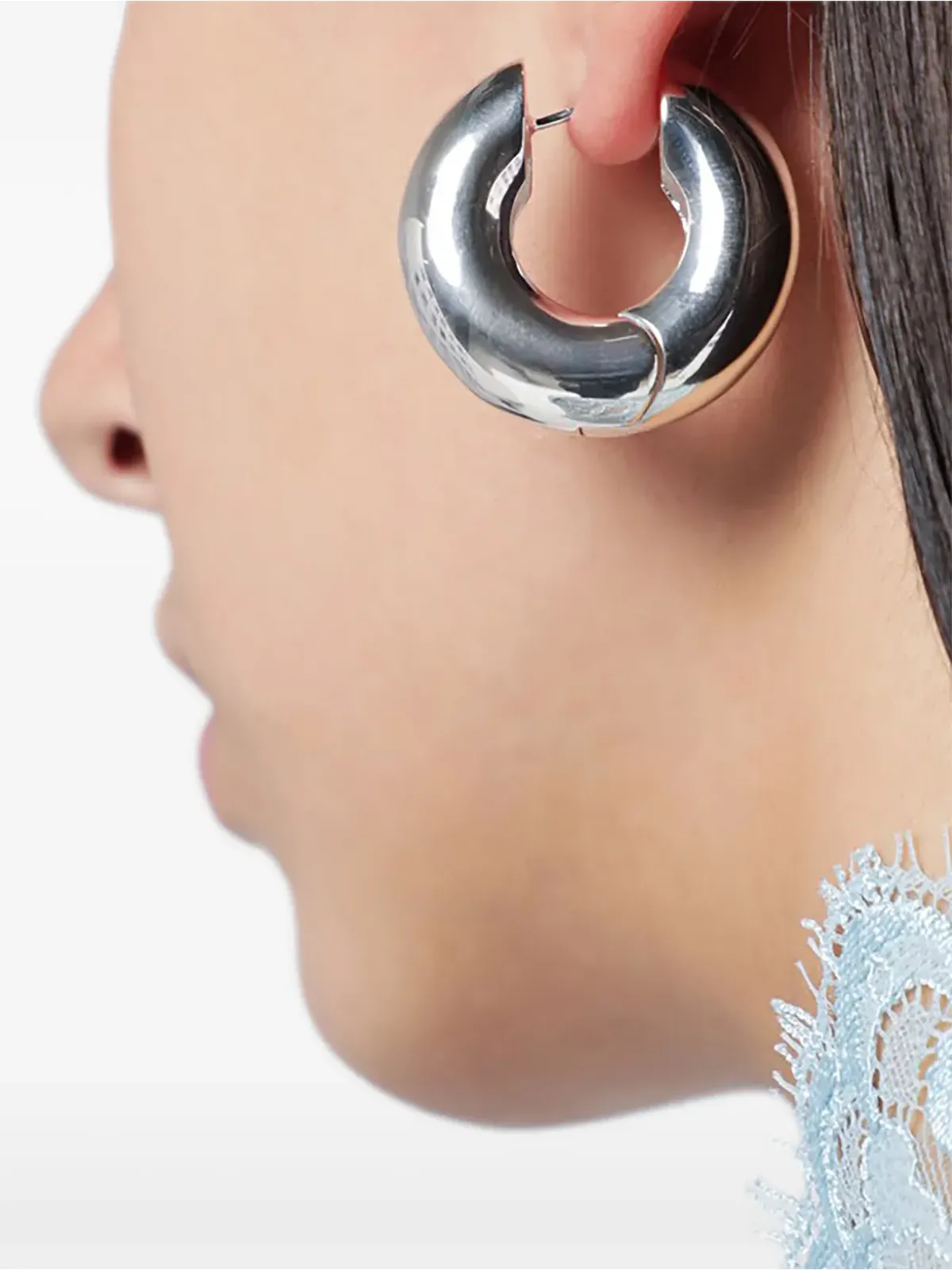 éliou devon hoop earrings - Silver - 画像2