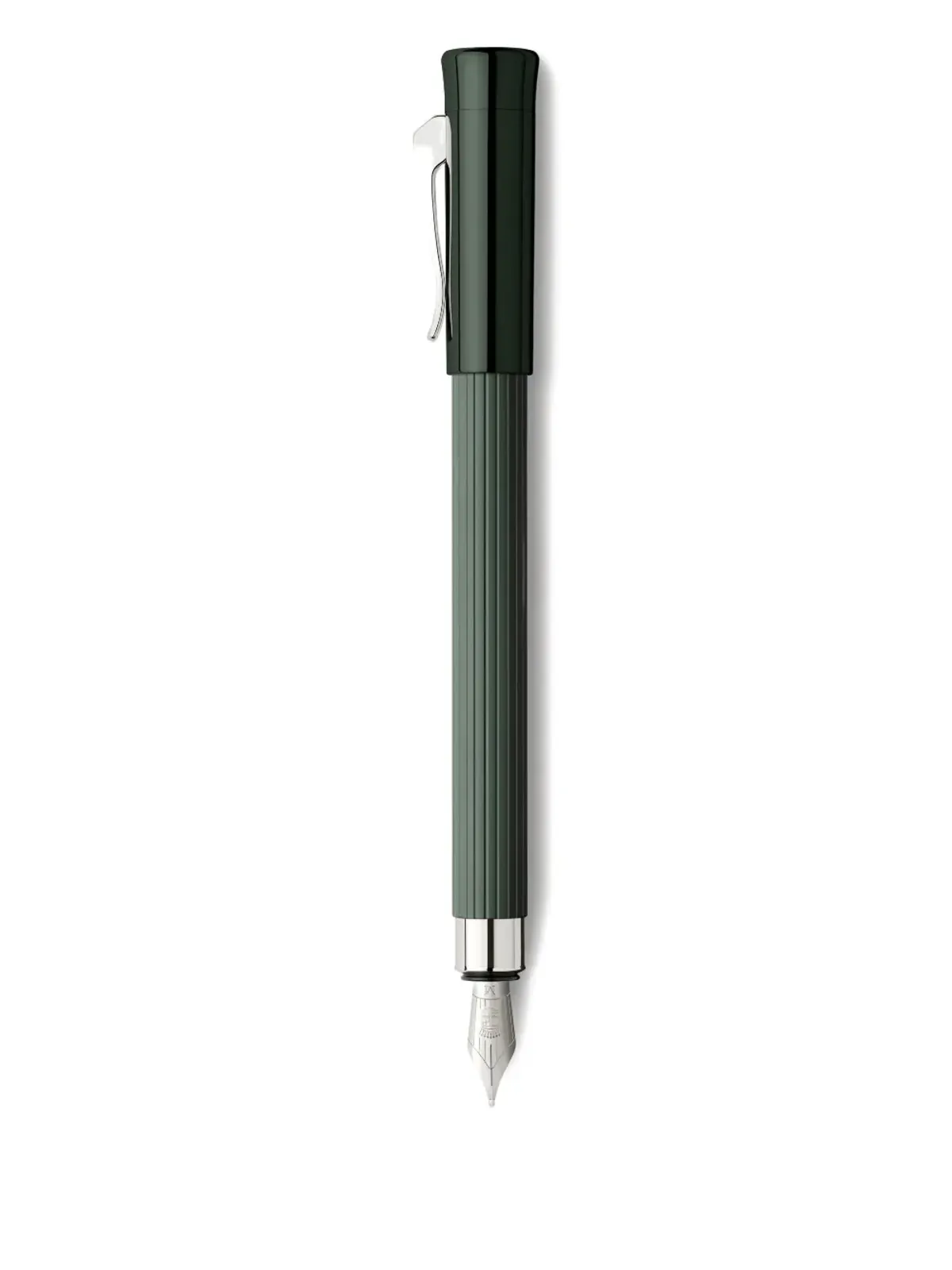 Graf von Faber-Castell リブ付きメタル万年筆 - 画像1