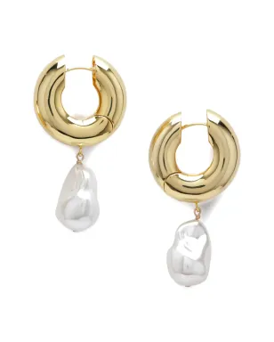 éliou プリーツ入りパールピアス - サムネイル1