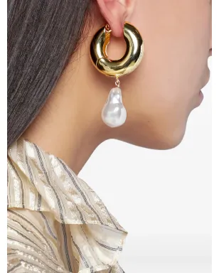 éliou プリーツ入りパールピアス - サムネイル2