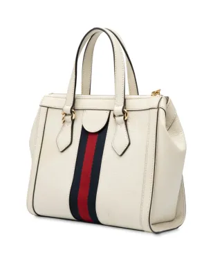 ビンテージ Gucci オフィディア レザー サッチェル 小型 ホワイト - サムネイル3