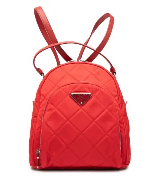 Prada ビンテージ 2013-2025 インプントゥ テスート バックパック レッド - サムネイル1