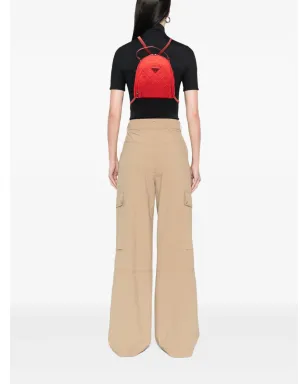 Prada ビンテージ 2013-2025 インプントゥ テスート バックパック レッド - サムネイル2