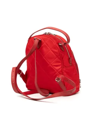 Prada ビンテージ 2013-2025 インプントゥ テスート バックパック レッド - サムネイル3