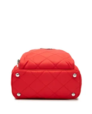 Prada ビンテージ 2013-2025 インプントゥ テスート バックパック レッド - サムネイル4