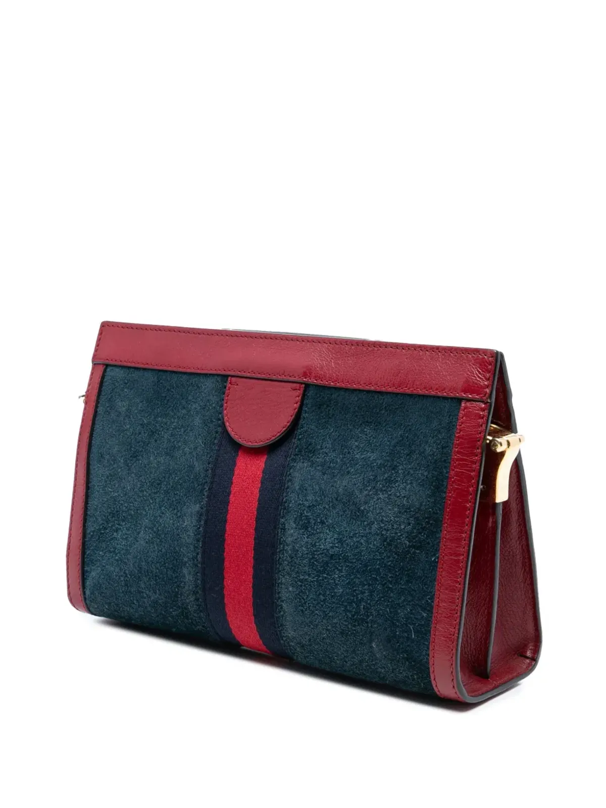 Gucci ビンテージ スモール スエード オフィディア チェーン クロスボディ バッグ - ブルー - 画像3