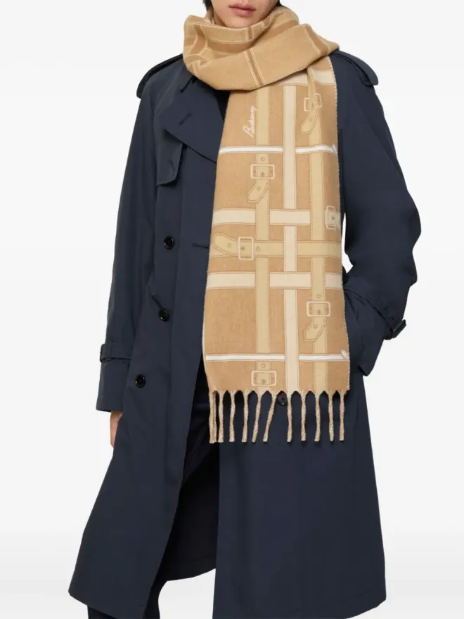 Burberry Burberry ベルトチェック カシミヤスカーフの商品画像