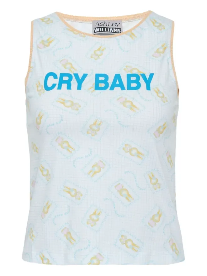 Ashley Williams Ashley Williams Cry Babyプリント タンクトップの商品画像