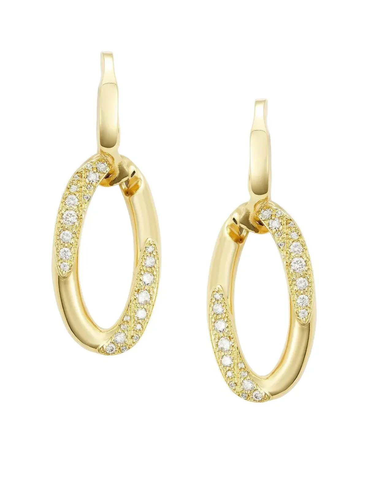 Bizzotto Gioielli 18Kイエローゴールド ブリンク ダイヤモンド ピアス - 画像2