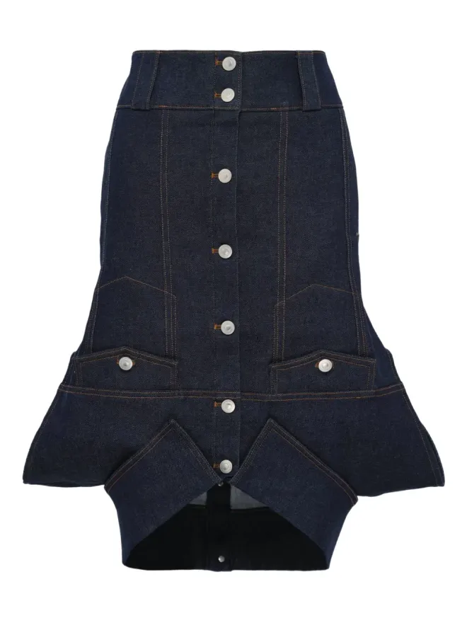 GRACE ELWOOD GRACE ELWOOD デニムジャケット風ミディスカートの商品画像