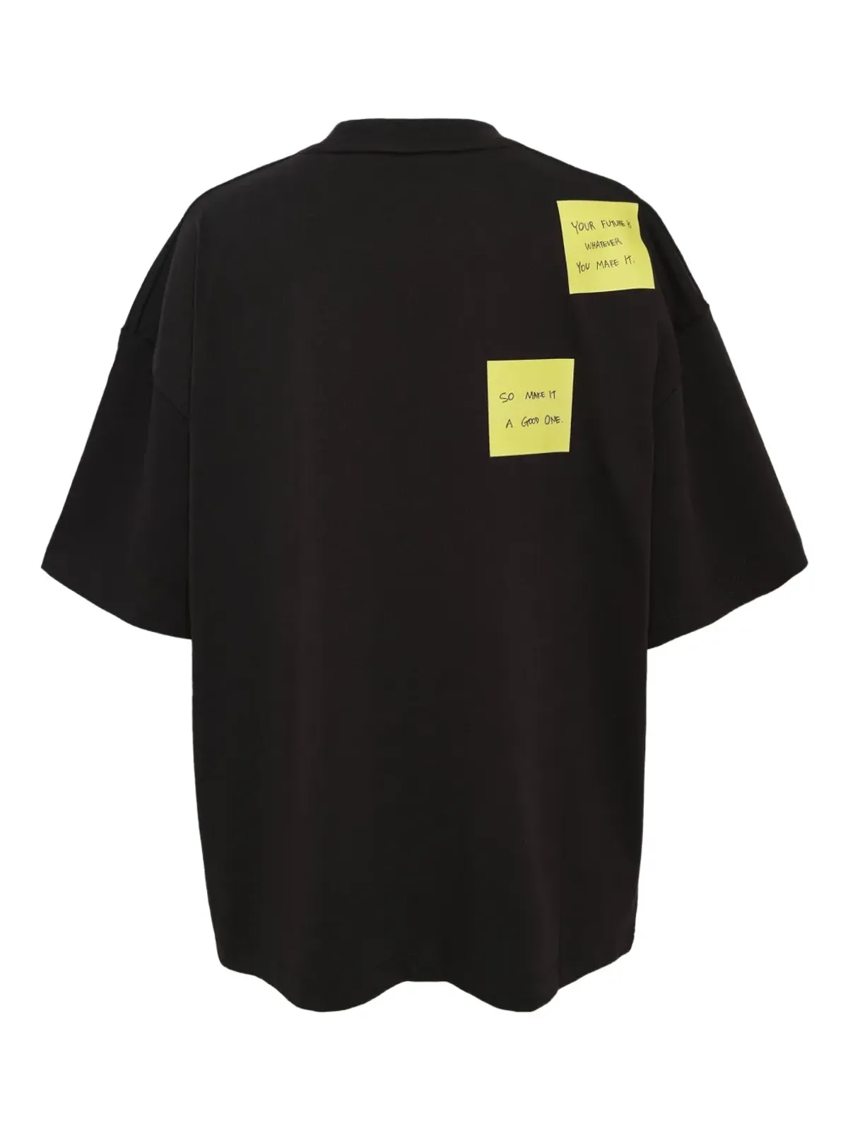 BONBOM フロント Typo＆バック Post-It Tシャツ - 画像2
