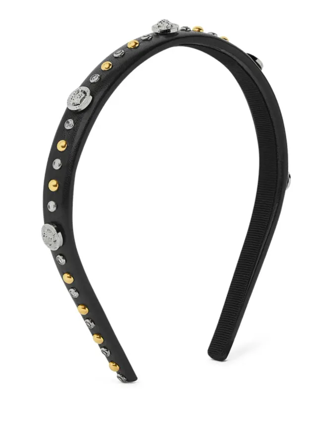 VERSACE Versace メデューサヘッド スタッズヘッドバンド - ブラックの商品画像