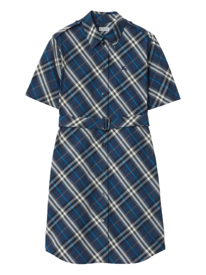 Burberry Burberry チェック柄ミニシャツワンピースの商品画像