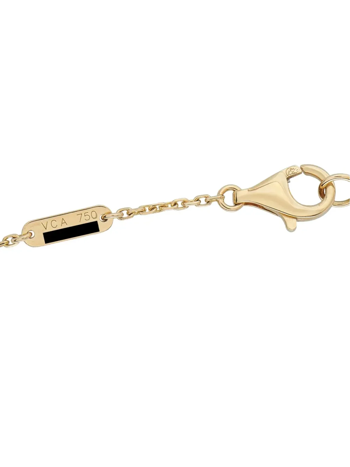Van Cleef & Arpels Pre-Owned 18K イエローゴールド ブトニエール ダイヤモンド ネックレス - 画像2