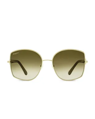 Ferragamo Eyewear ガンチーニ蝶形フレーム サングラス - サムネイル1