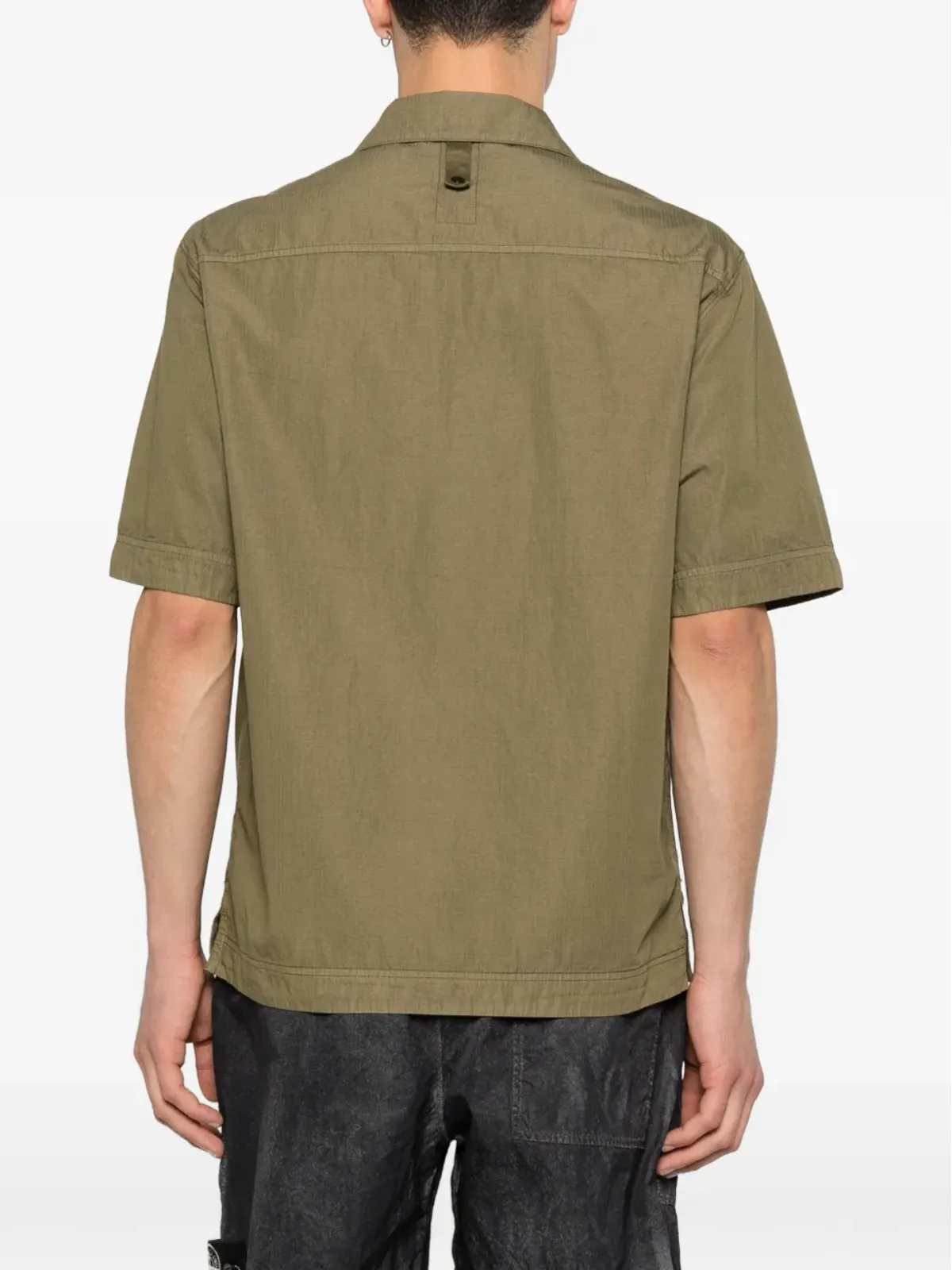 Stone Island パッチポケット付き半袖シャツ - グリーン - 画像4