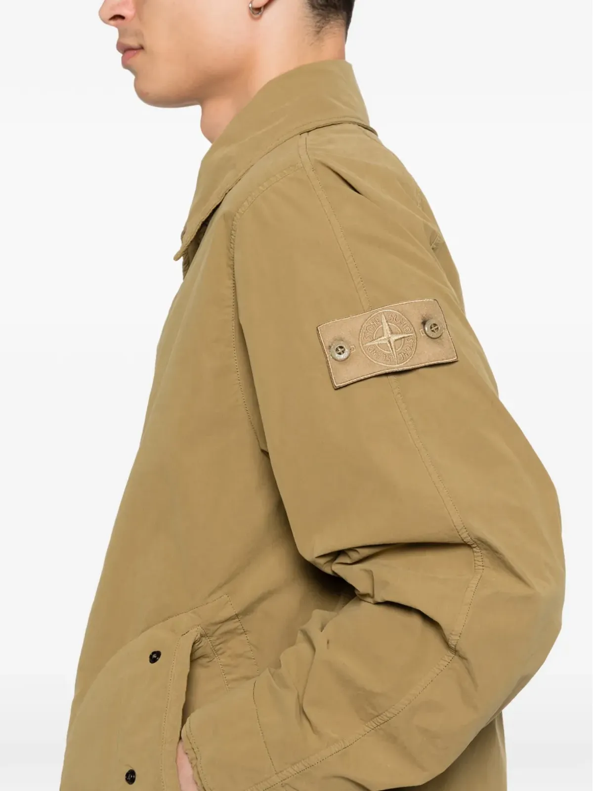 Stone Island ボタン付きパーカ ネュートラルカラー - 画像5