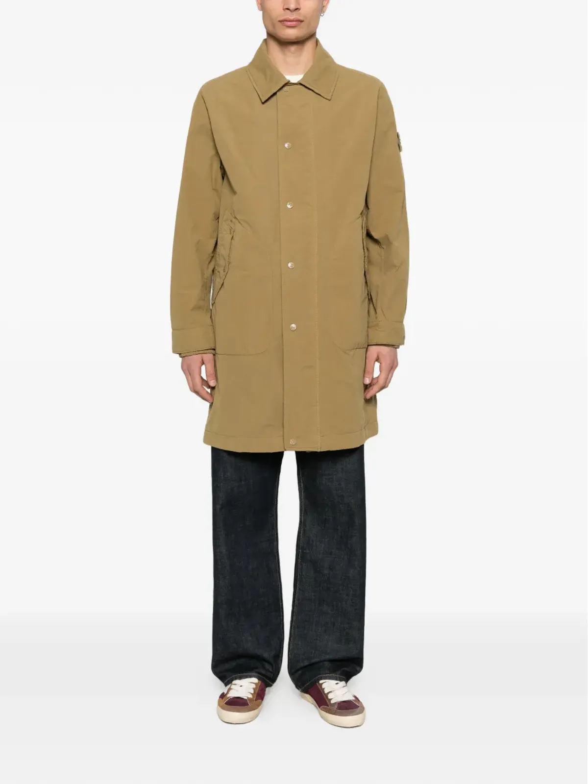Stone Island ボタン付きパーカ ネュートラルカラー - 画像2