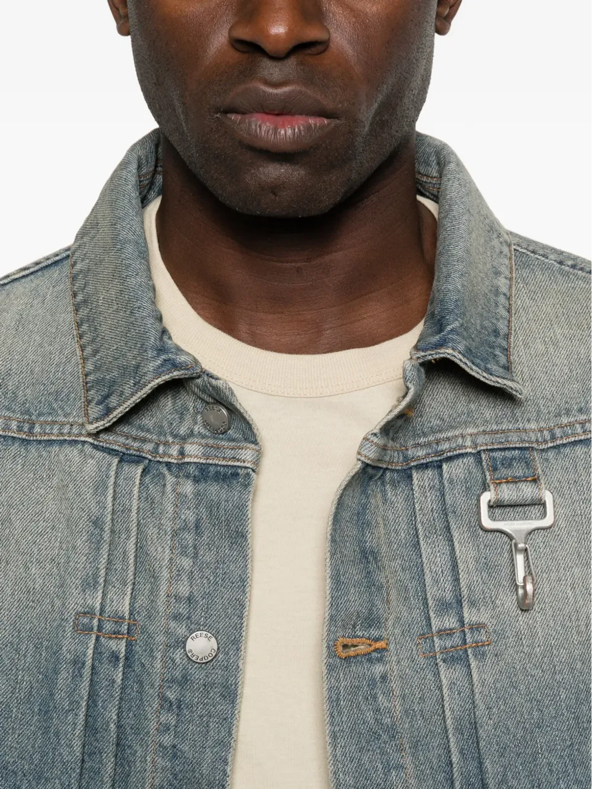 Reese Cooper ポケット付きデニムジャケット - 画像5
