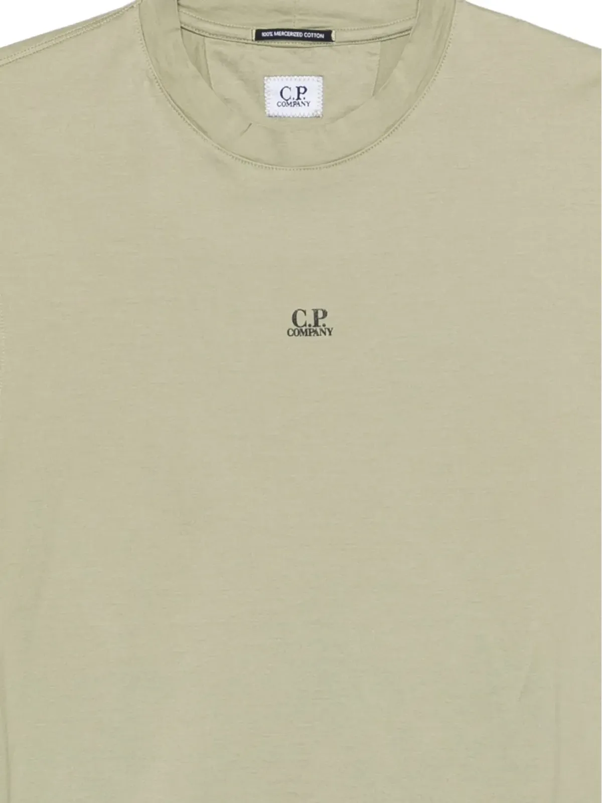 C.P. Company マーセライゼド ジャージー 半袖 Tシャツ - ニュートラルカラー - 画像3