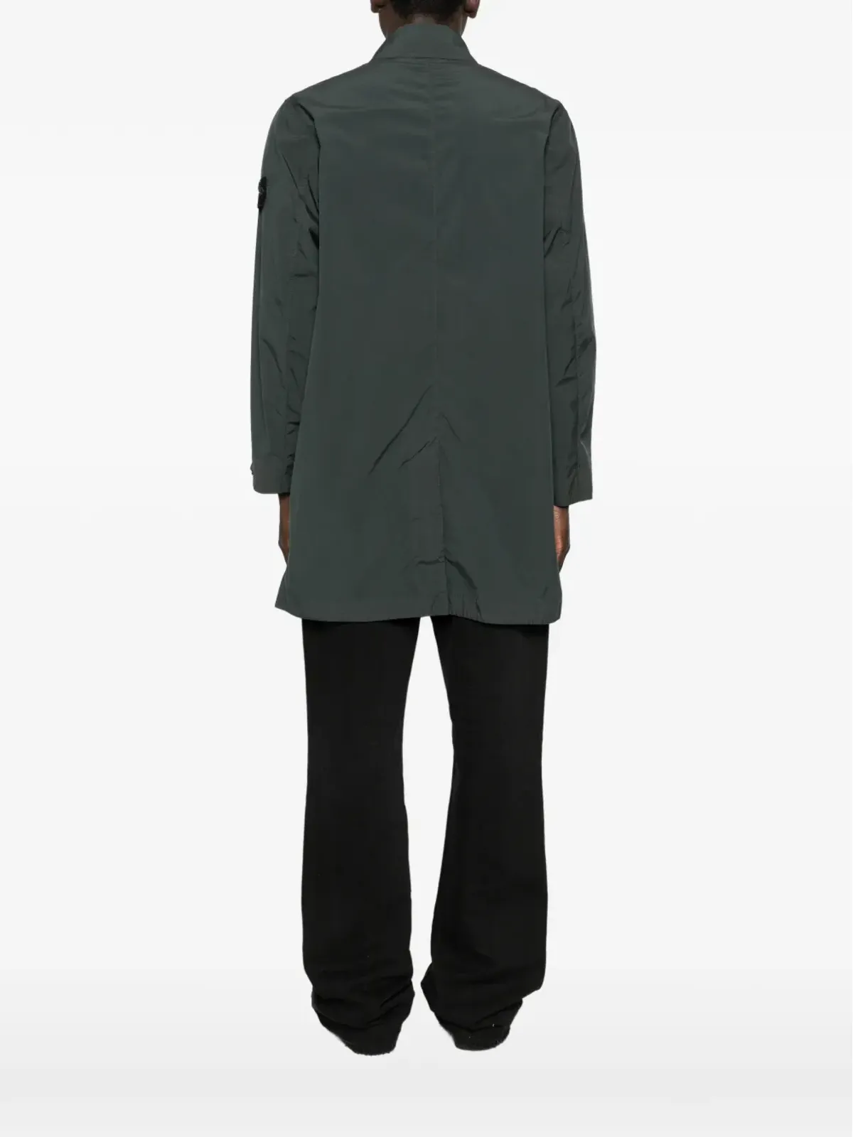 Stone Island ボタンポケット付き ロングパーカコート - グレー - 画像4