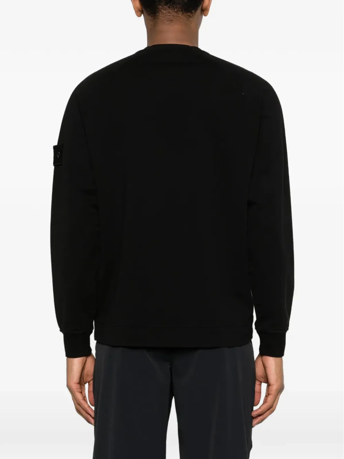 Stone Island ロングスリーブ ロゴパッチ スウェットシャツ ブラック - 画像4