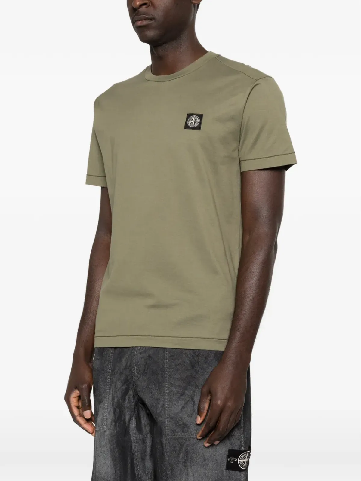 Stone Island パッチ Tシャツ - グリーン - 画像3