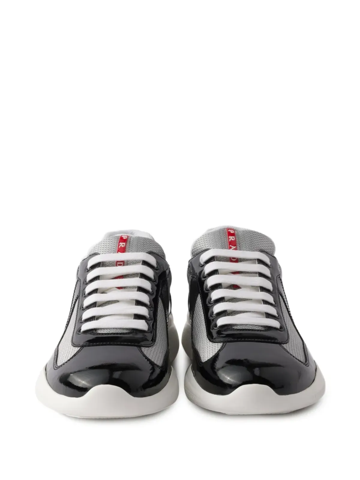 Prada Linea Rossa パテントレザー スニーカー - 画像3