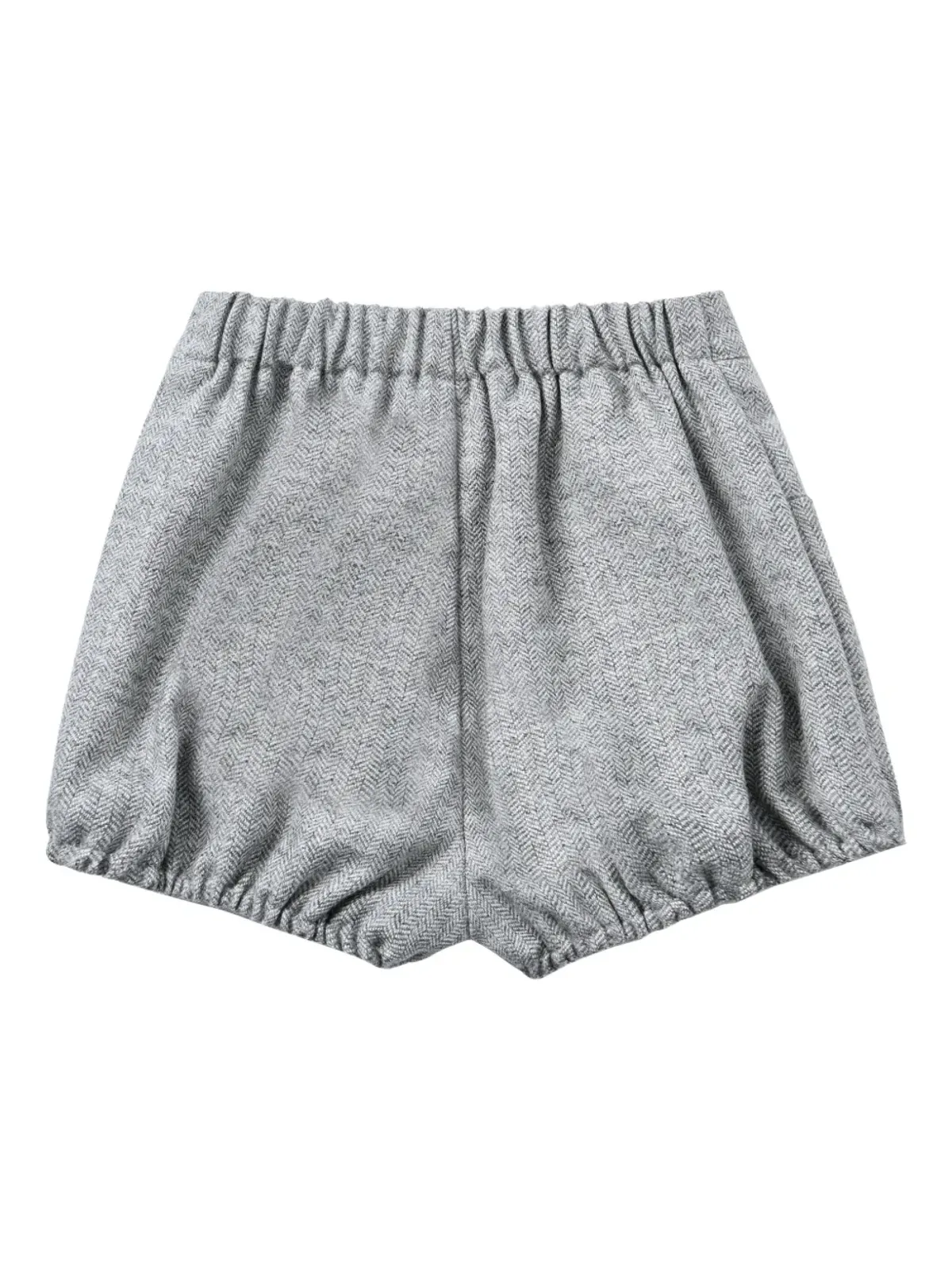 Moustache gathered-waistband short set - Grey - 画像5