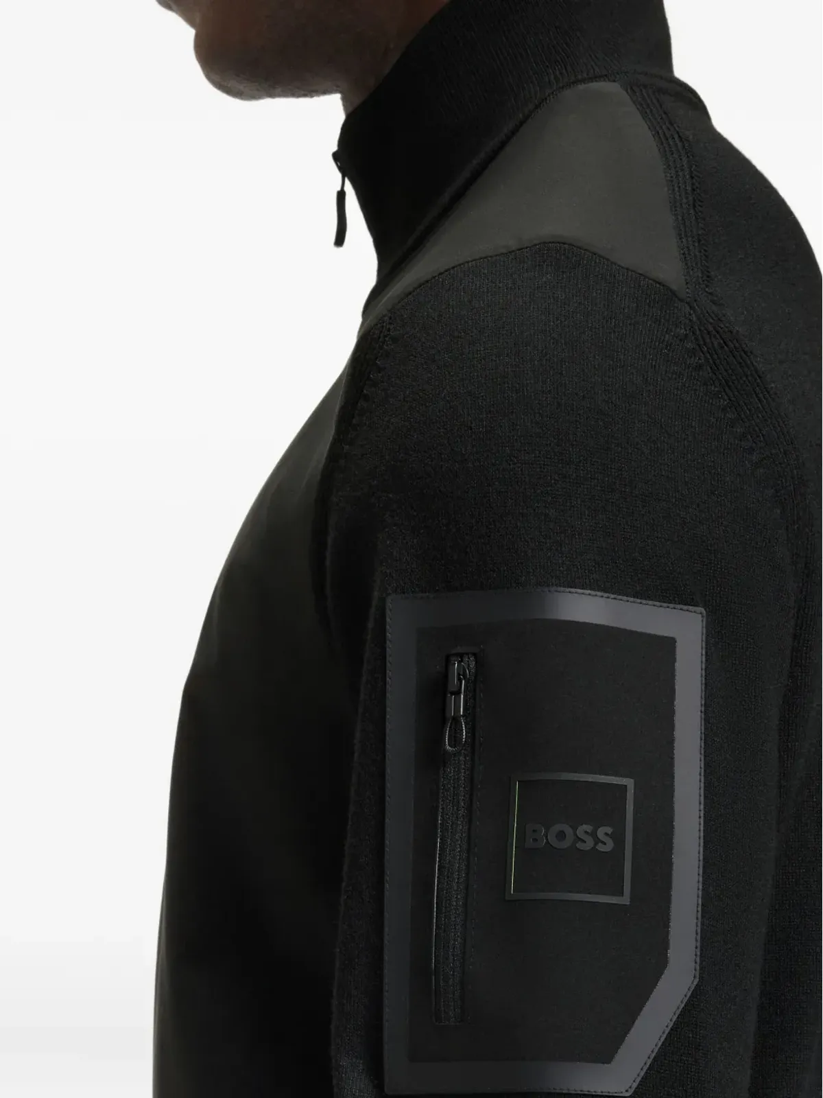 Hugo Boss Br ジップファスナー付きスウェットシャツ - 画像4
