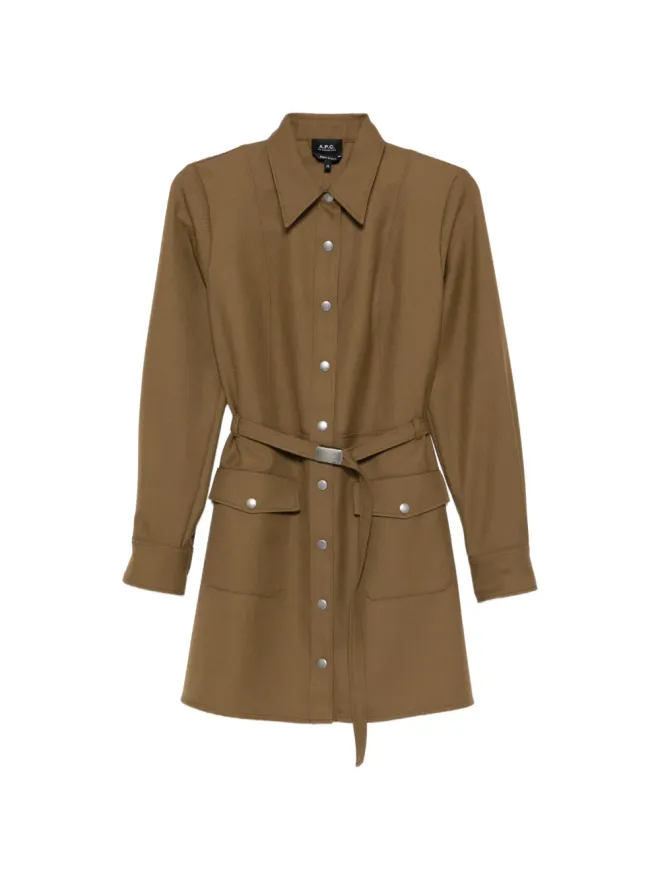 A.P.C. A.P.C. ベルト付きポケットシャツの商品画像